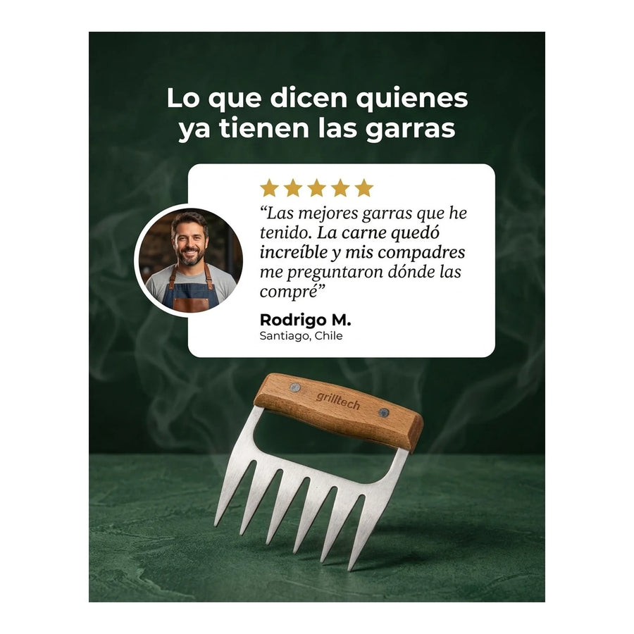 Garra De Oso Grilltech Asado Cocina Parrilla Bbq Gourmet