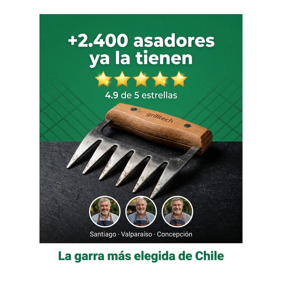 Garra De Oso Grilltech Asado Cocina Parrilla Bbq Gourmet