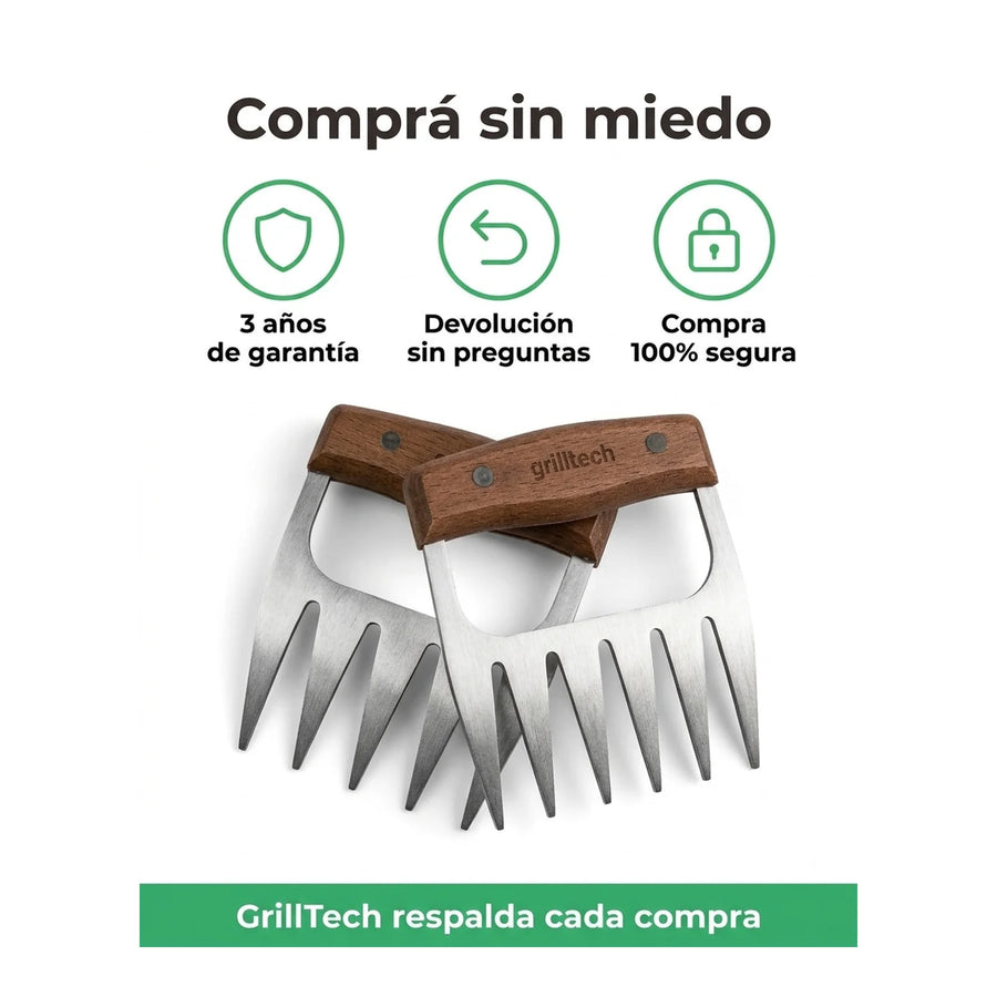 Garra De Oso Grilltech Asado Cocina Parrilla Bbq Gourmet