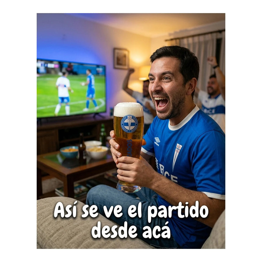 Garza Gigante U Católica Shopero 1 Litro Cerveza Shop Fútbol