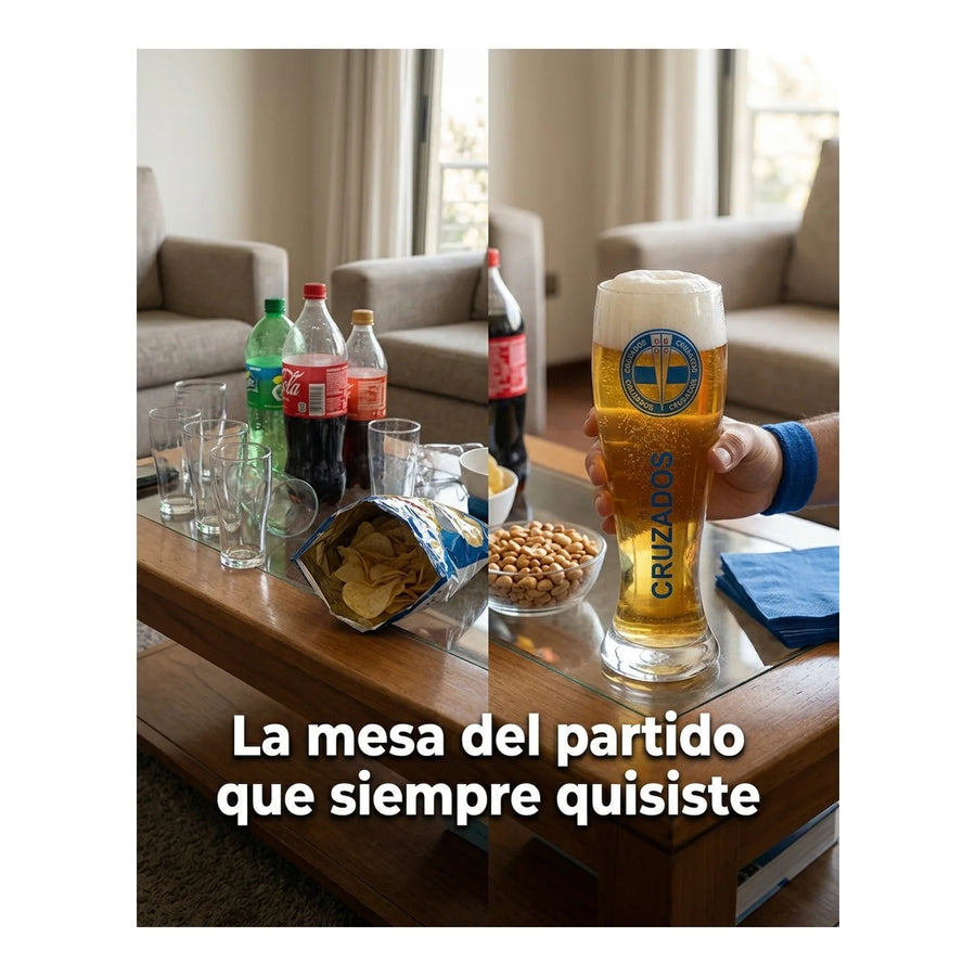 Garza Gigante U Católica Shopero 1 Litro Cerveza Shop Fútbol
