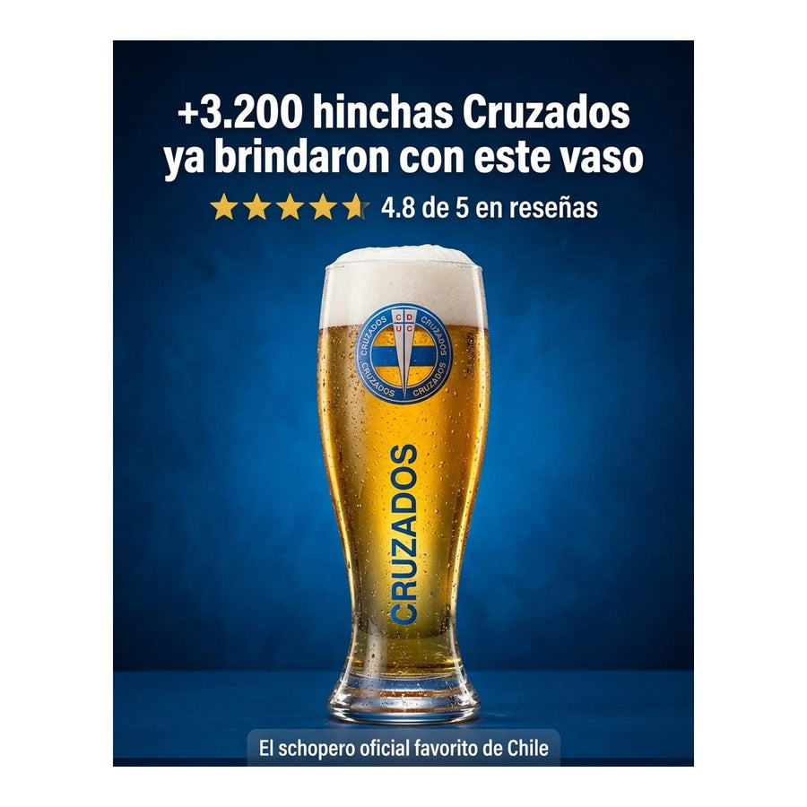 Garza Gigante U Católica Shopero 1 Litro Cerveza Shop Fútbol
