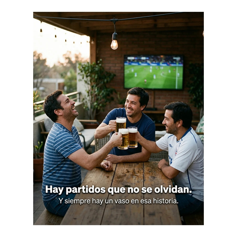 Garza Gigante U Católica Shopero 1 Litro Cerveza Shop Fútbol