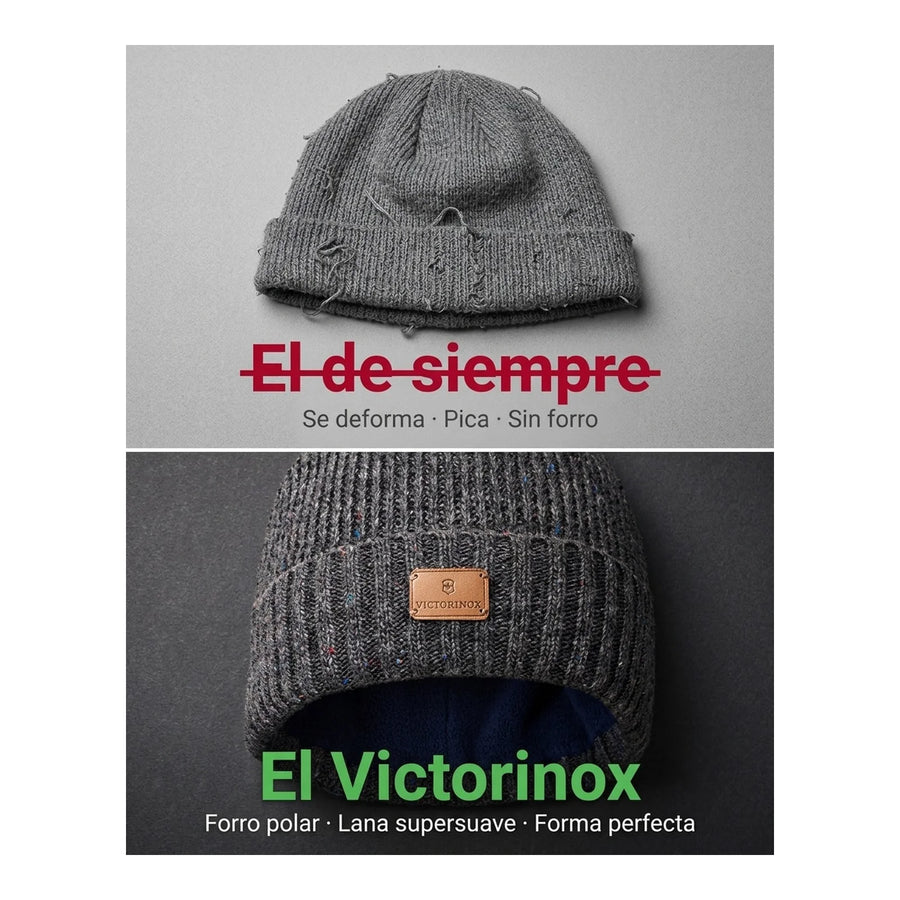 Gorro De Lana  Deluxe Victorinox Color Gris 611134