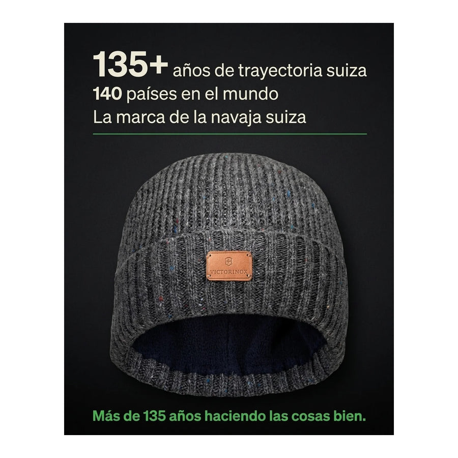 Gorro De Lana  Deluxe Victorinox Color Gris 611134