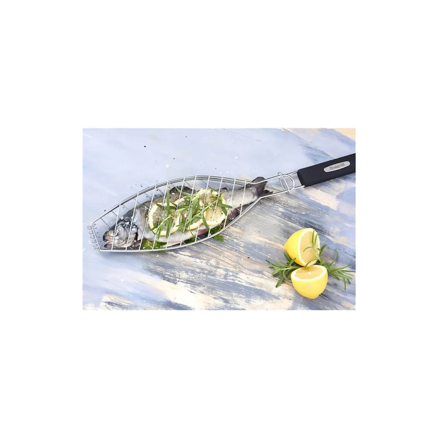 Grill De Pescado Parrilla Pescado 62x12cm Asado Parrilla