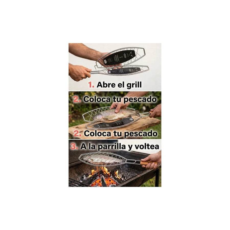 Grill Para Pescado Wayu Cocina Asado Parrilla Bbq