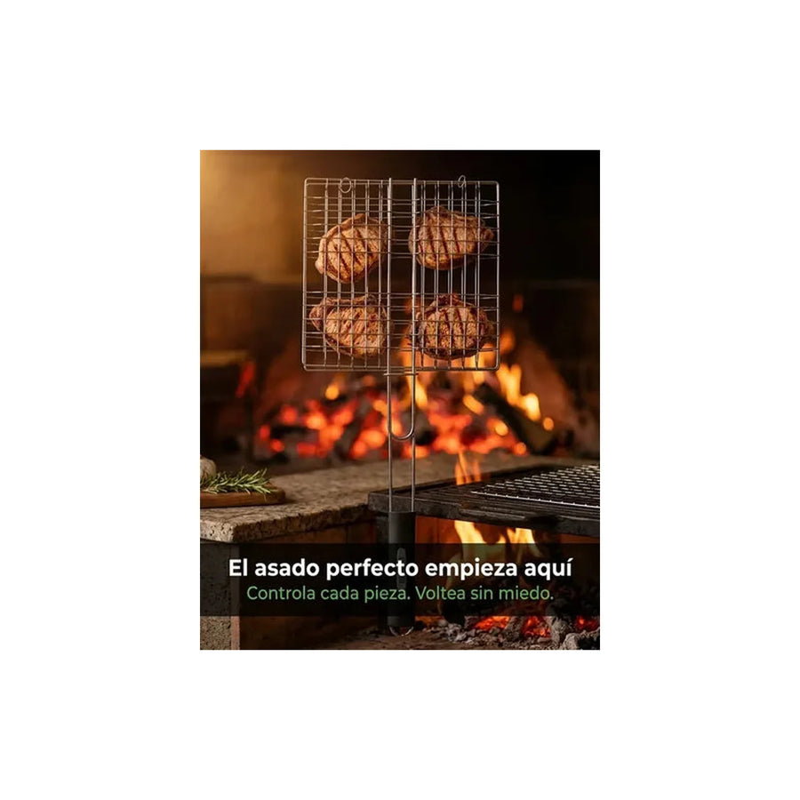 Grill Pasa Asar Barbecue Net Premium Asado Parrilla 28x62x3
