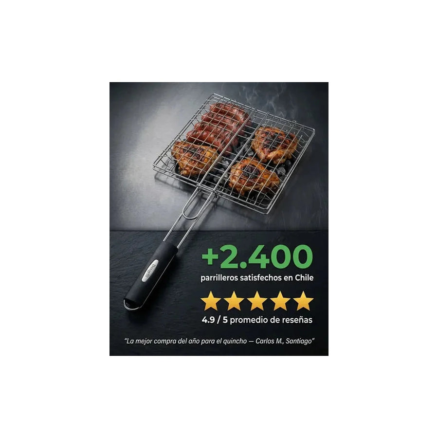 Grill Pasa Asar Barbecue Net Premium Asado Parrilla 28x62x3