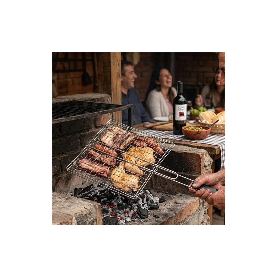 Grill Pasa Asar Barbecue Net Premium Asado Parrilla 28x62x3