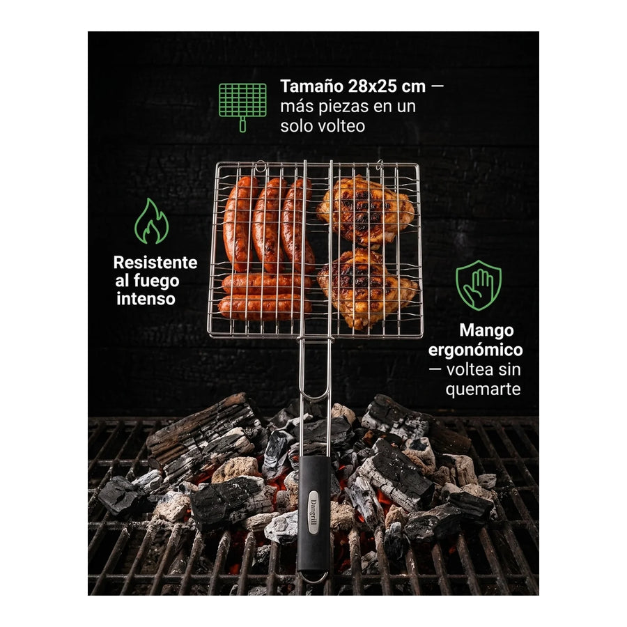 Grill Pasa Asar Barbecue Net Premium Asado Parrilla 28x62x3