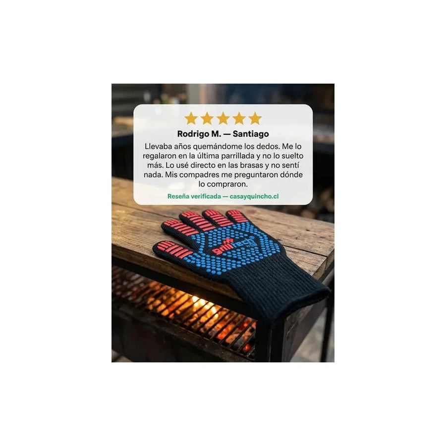 Guante Alta Temperatura Grilltech Cocina Asado Parrilla