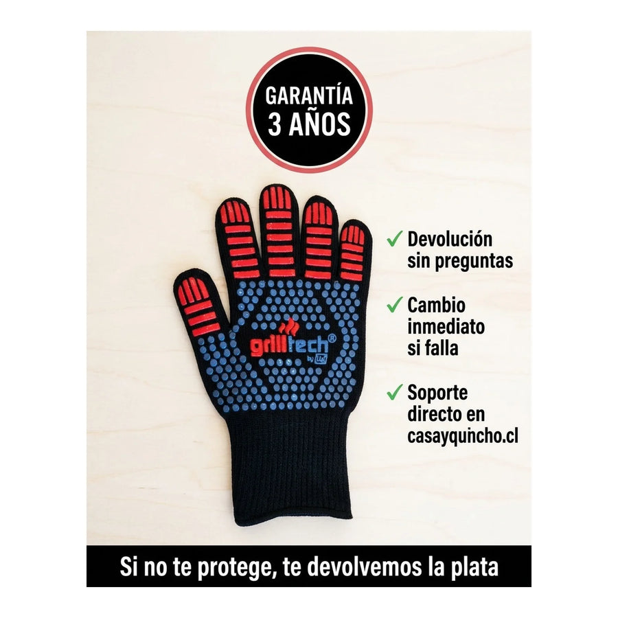 Guante Alta Temperatura Grilltech Cocina Asado Parrilla