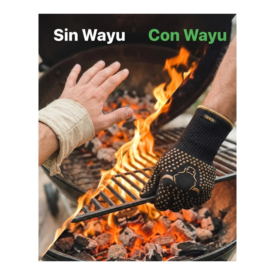 Guante Parrillero Wayu Alta Temperatura 500°C - Aramida y Silicona Chile