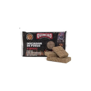Iniciador De Fuego Quincho Humo Blanco Para Parrilla Carbón Leña Bbq 32 Unidades