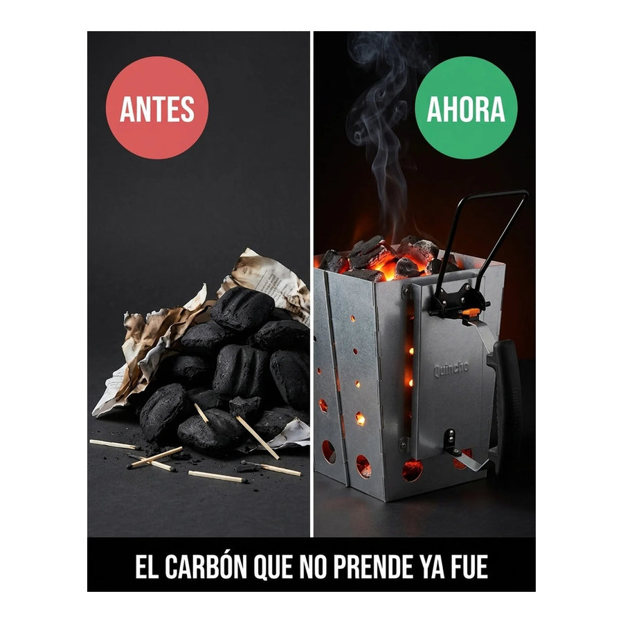 Iniciador De Fuego Quincho Encendedor Carbon Desarmable