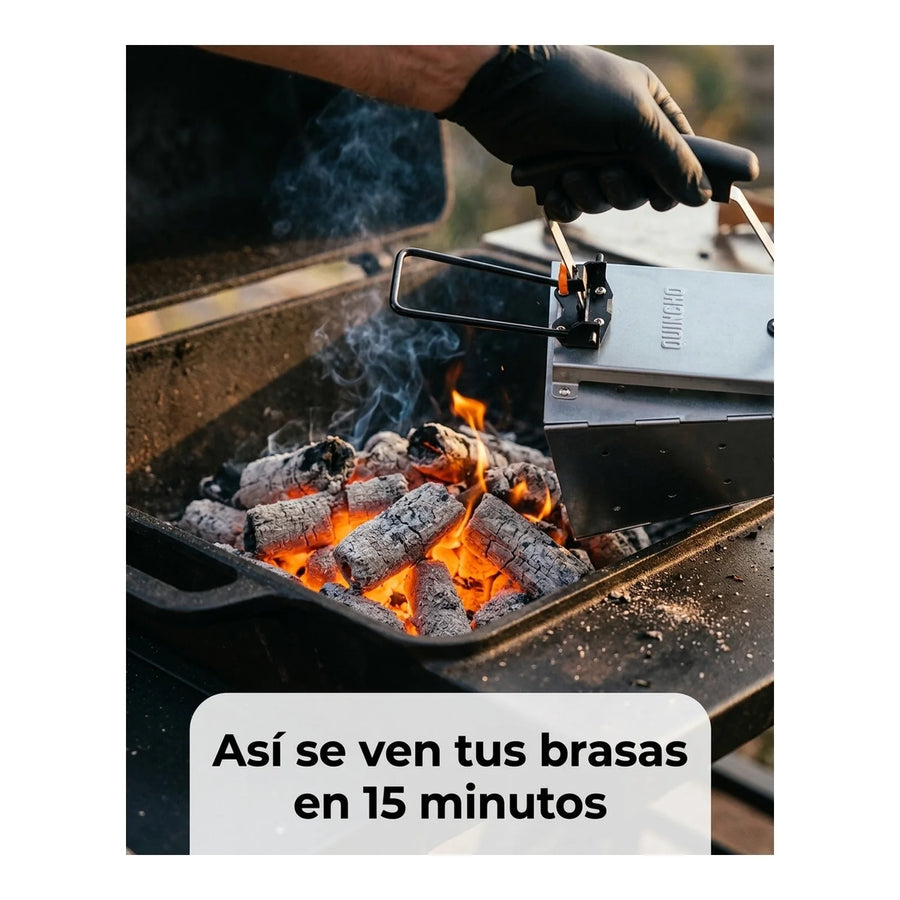 Iniciador De Fuego Quincho Encendedor Carbon Desarmable