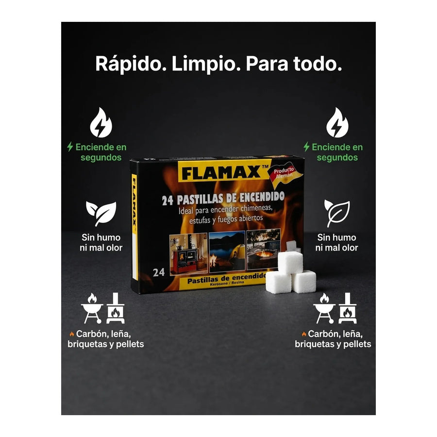 Iniciador De Fuego X6 Cajas Encendido Rápido Estufa Cocina