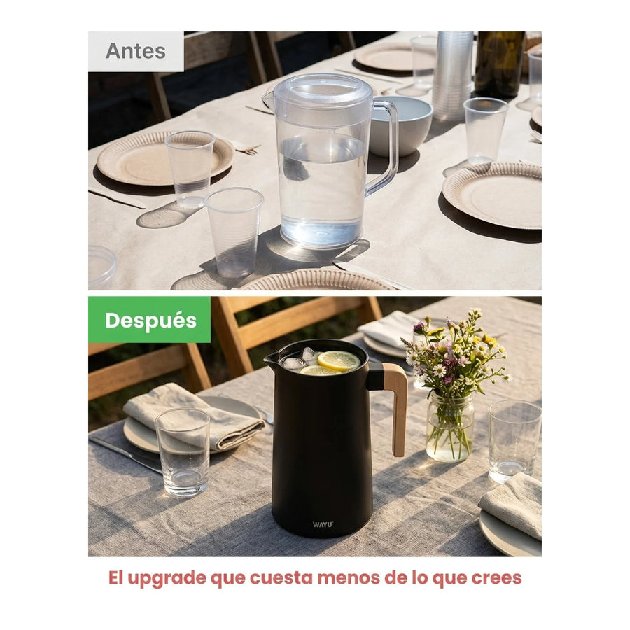 Jarro 1 Litro Wayu Jarra Metálica Quincho Premium Coctail