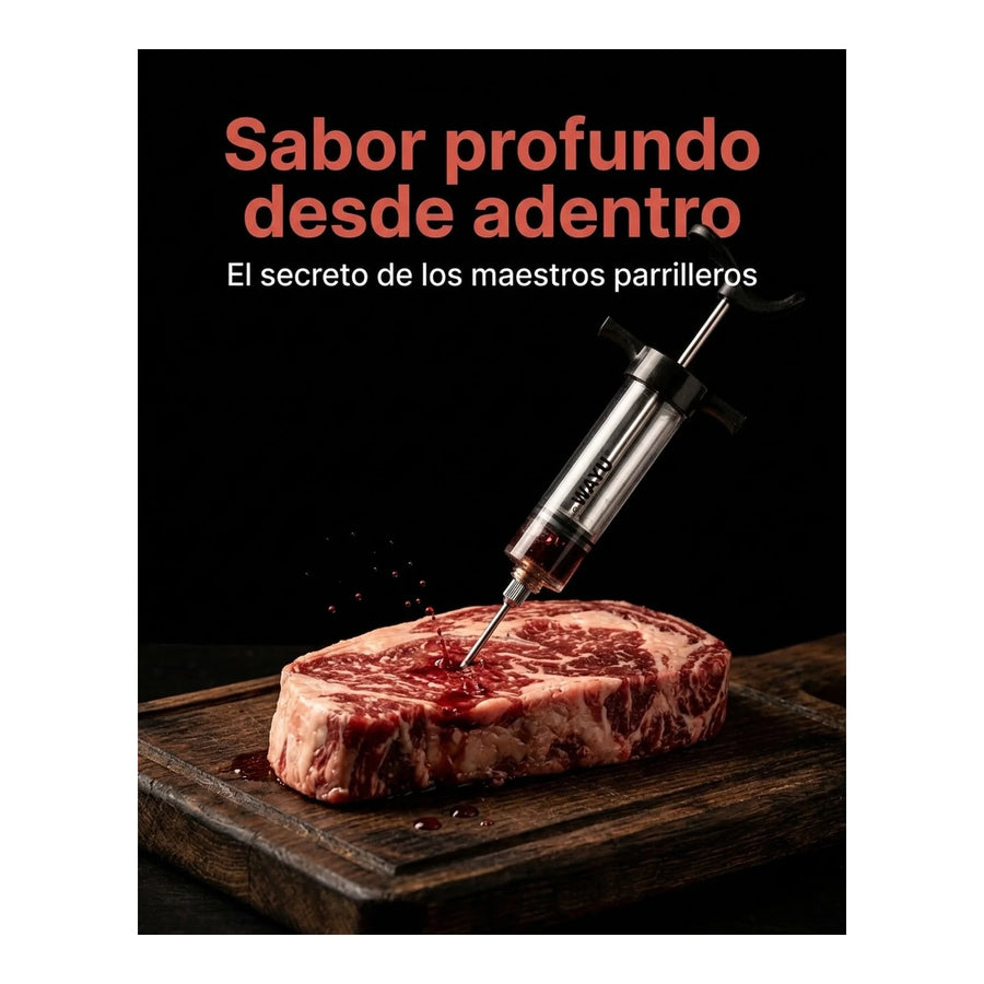 Jeringa Wayu Inyector Marinador Carne Asado Cocina Parrilla