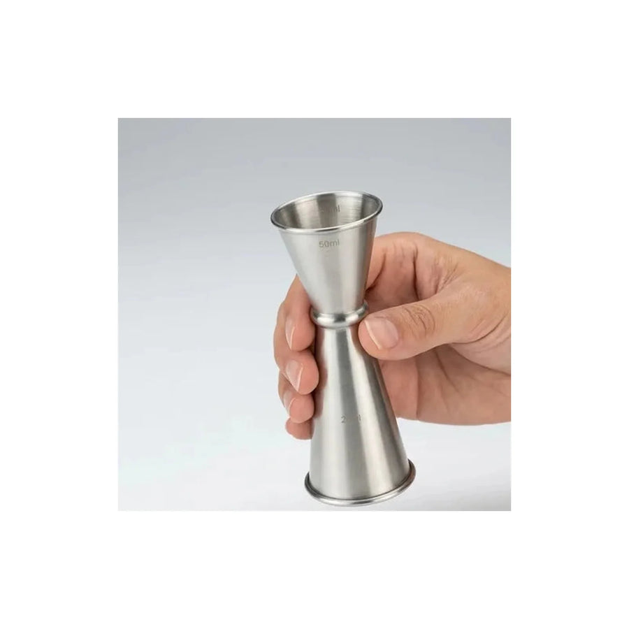 Jigger Medidor Licor Acero 25 - 50ml Coctail Trago Bar Gris