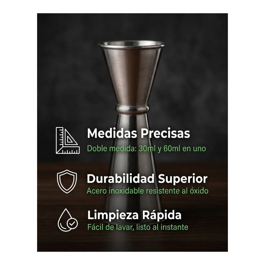 Jigger Medidor Licor Trago Bar 30 - 60ml/1 - 2oz Coctail