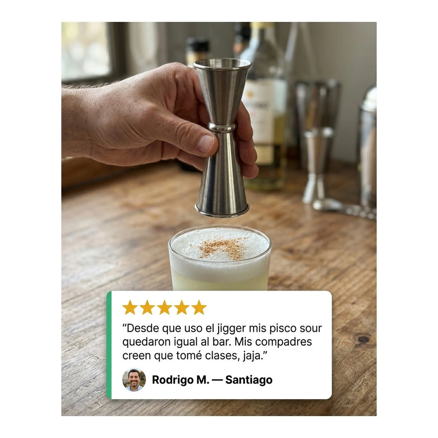 Jigger Medidor Licor Trago Bar 30 - 60ml/1 - 2oz Coctail