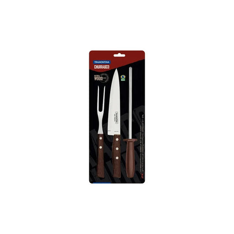Kit asado Tramontina 3 piezas - foto 2