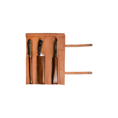 Kit Parrillero Premium Wayu 3 Piezas Con Estuche Y Cuchillo + Grabado Personalizado