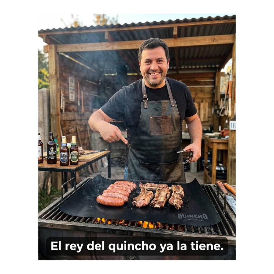 Lamina Antiadherente Quincho BBQ Grill Mat Horno Parrilla Asado