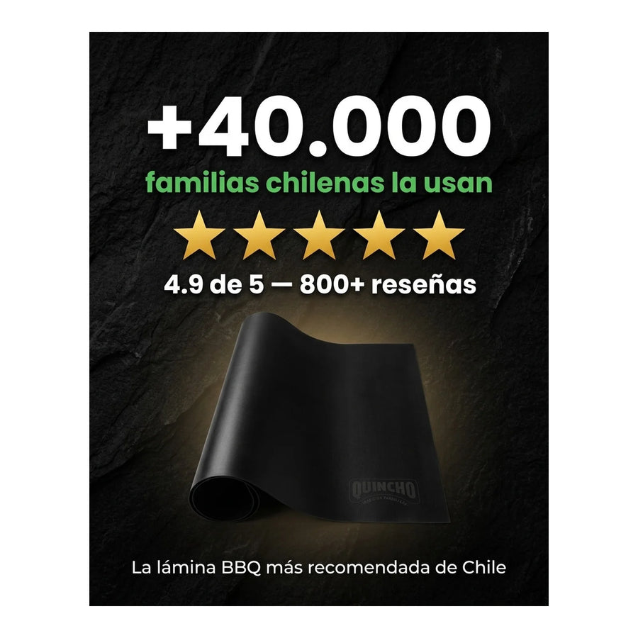 Lamina Antiadherente Quincho BBQ Grill Mat Horno Parrilla Asado