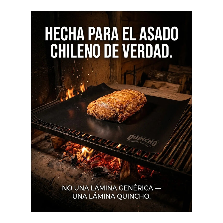 Lamina Antiadherente Quincho BBQ Grill Mat Horno Parrilla Asado