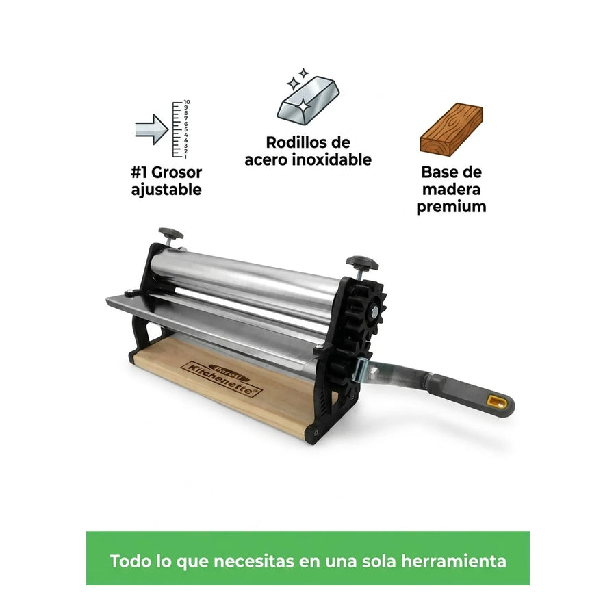 Laminadora Sobadora De Masas 28cm Pareti Premium Harina
