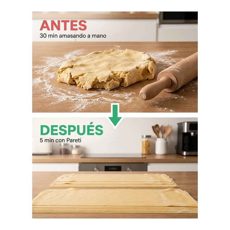 Laminadora Sobadora De Masas 28cm Pareti Premium Harina