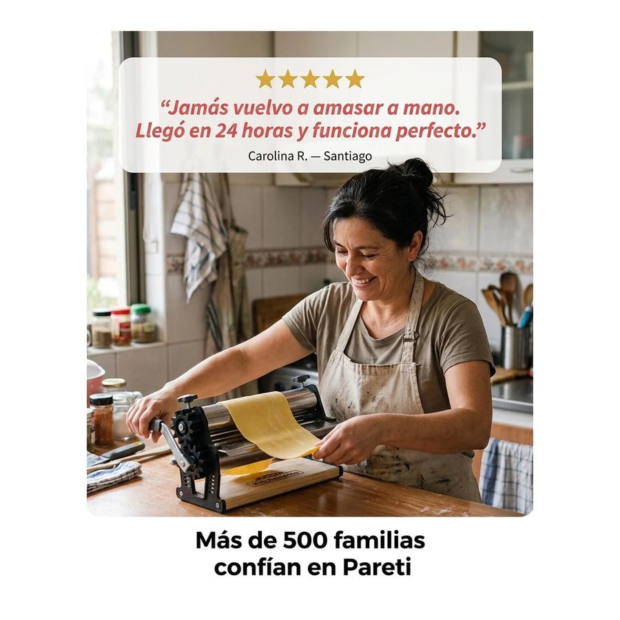 Laminadora Sobadora De Masas 28cm Pareti Premium Harina