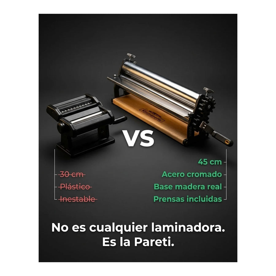 Laminadora Sobadora De Masas 45cm Pareti Premium Harina