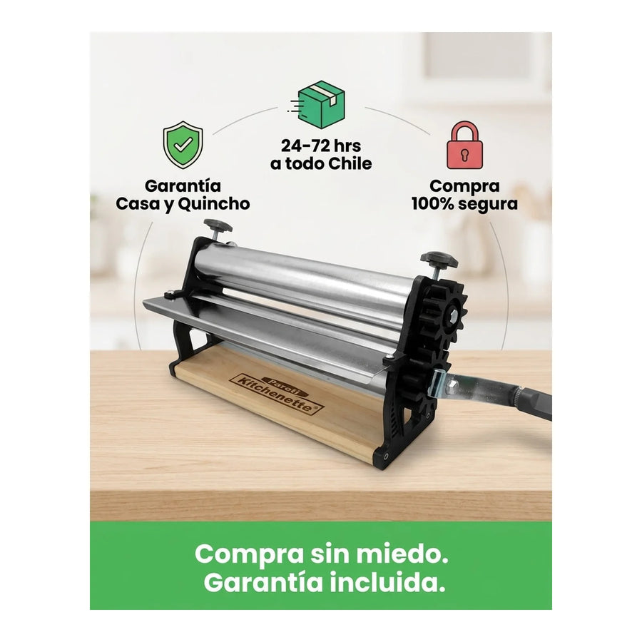 Laminadora Sobadora De Masas 28cm Pareti Premium Harina
