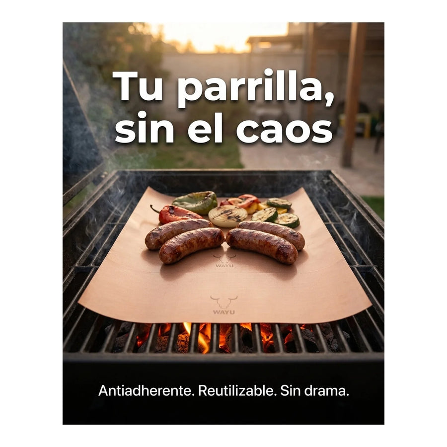 Láminas Antiadherentes Wayu Para Parrilla Horno 2 Piezas
