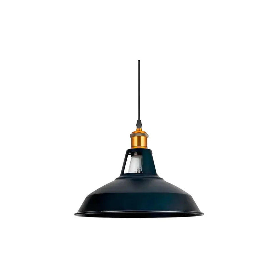 Lámpara Colgante Aluminio E27 30cm Negra - foto 2