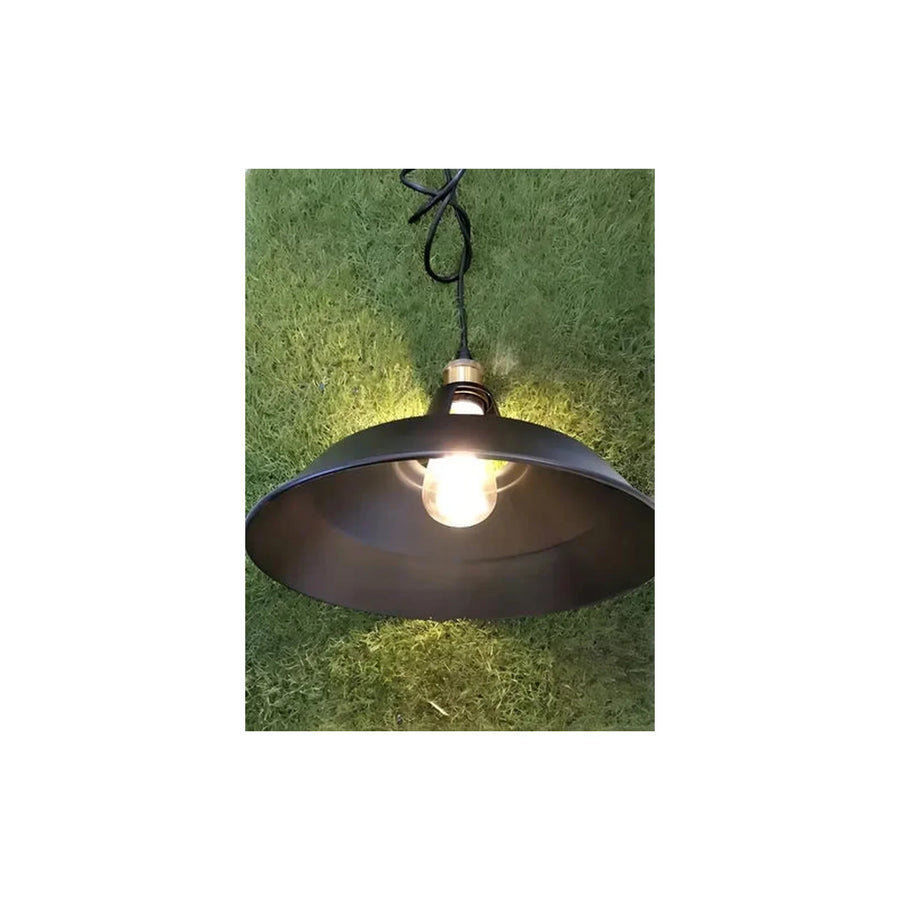 Lámpara Colgante Aluminio E27 30cm Negra - foto 4