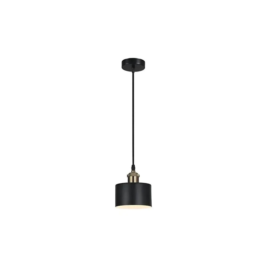 Lámpara Colgante Porta E27 Negra Deco