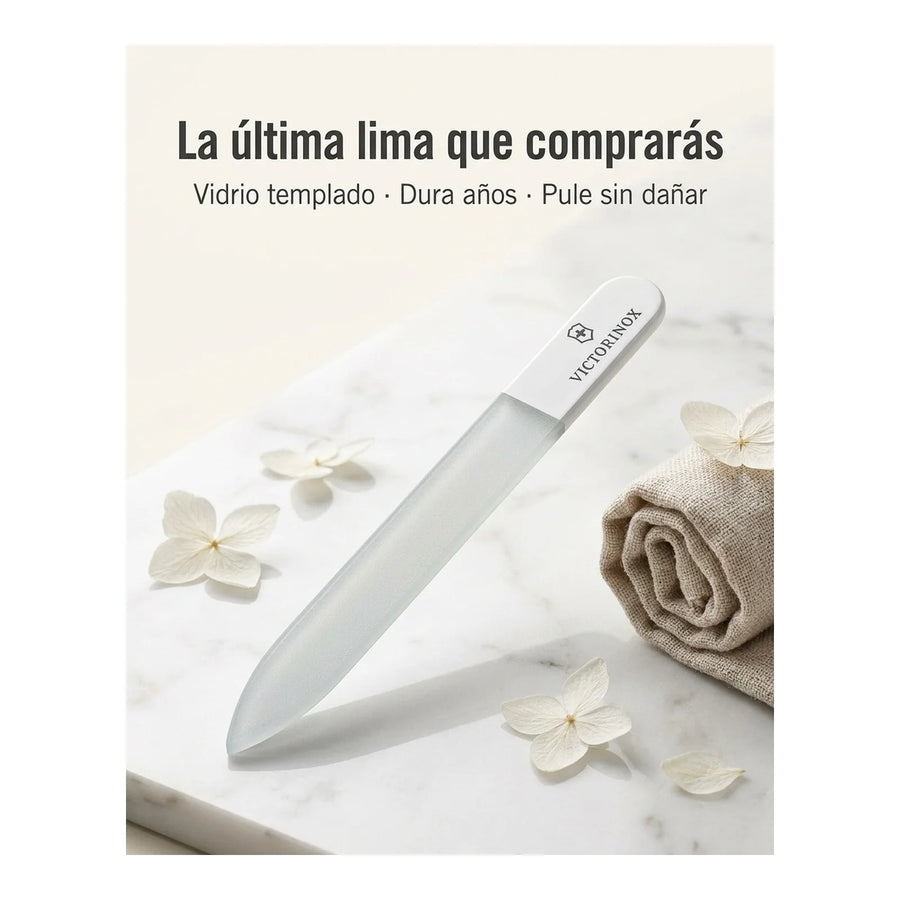 Lima Para Uñas Victorinox Vidrio 9cm Premium Manicure 8.1664.08E