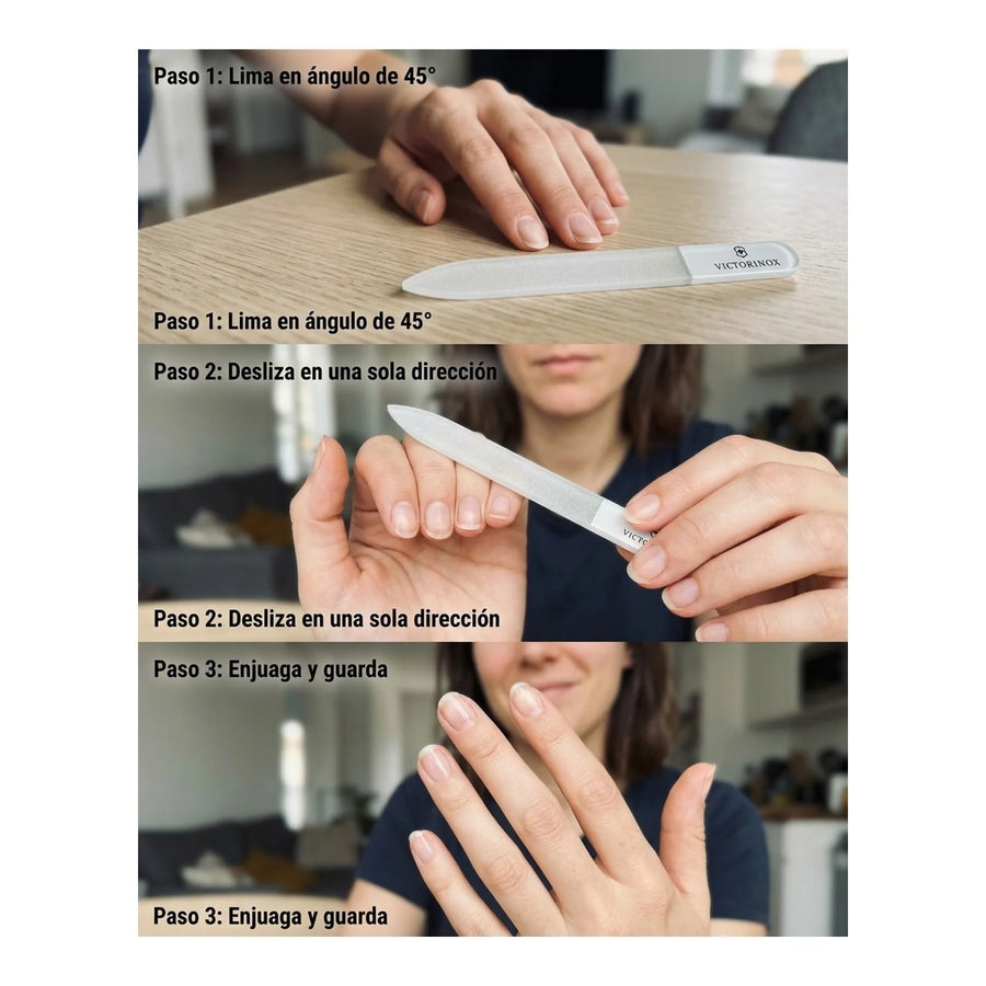 Lima Para Uñas Victorinox Vidrio 9cm Premium Manicure 8.1664.08E