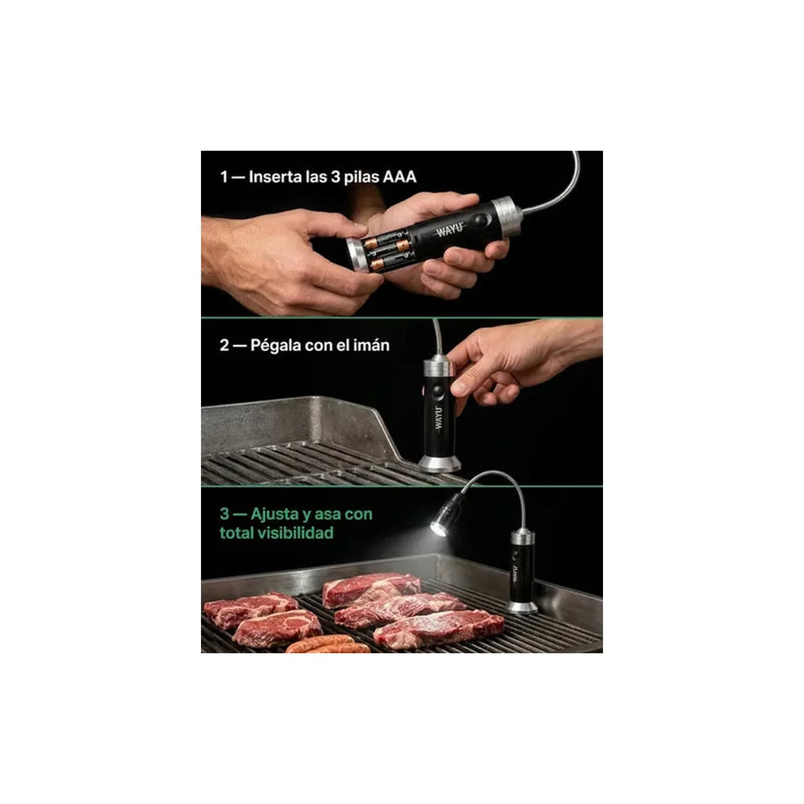 Linterna Luz Led Magnética Wayu Parrilla
