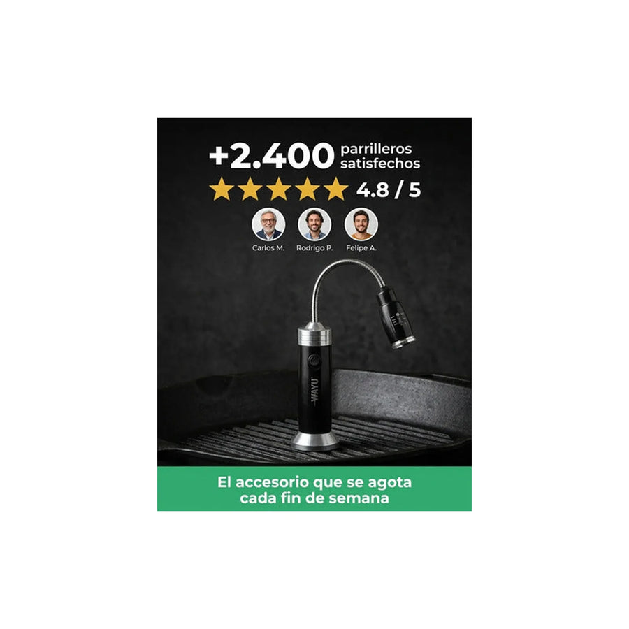 Linterna Luz Led Magnética Wayu Parrilla
