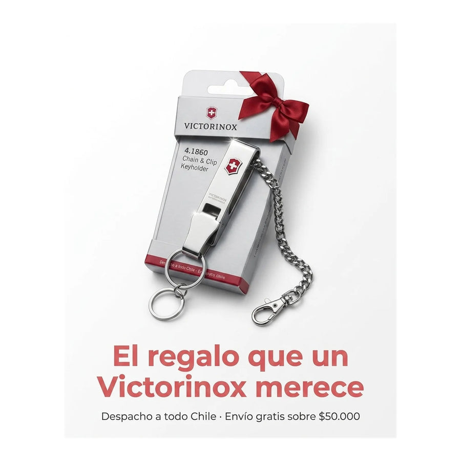 Llavero Con Cadena Victorinox Clip Con Mosquetón 4.1860