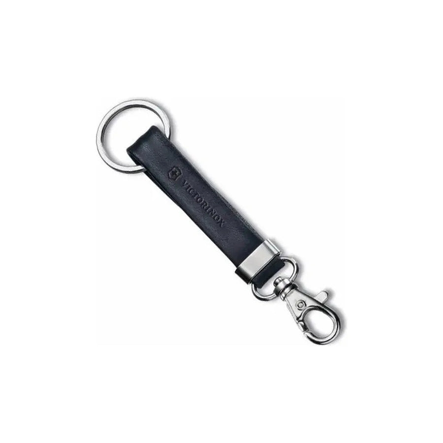 Llavero De Cuero Victorinox Mosquetón + Argolla 4.1853