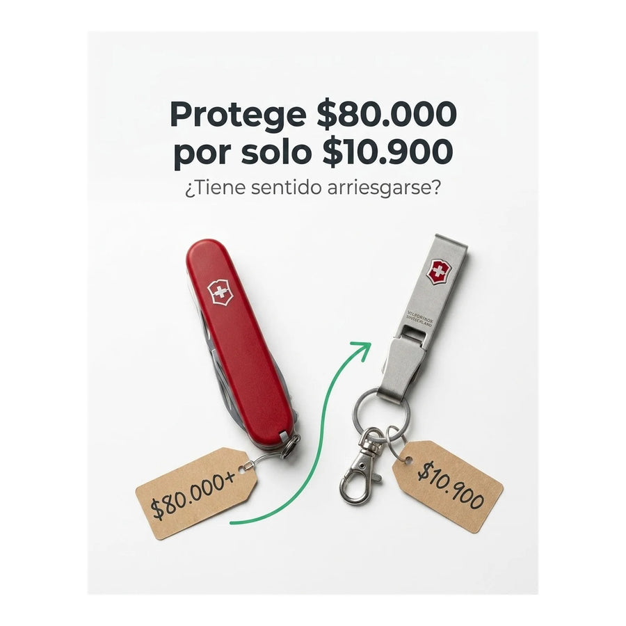 Llavero Victorinox Clip Con Mosquetón Sin Cadena Premium  4.1858
