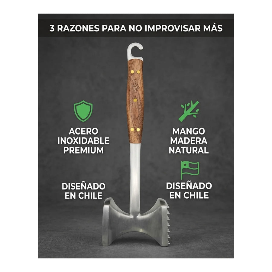 Martillo Ablandador Carne Parrillero Kangkawe