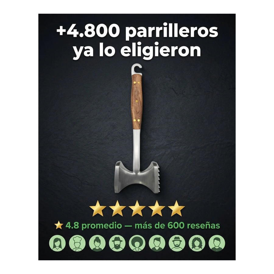 Martillo Ablandador Carne Parrillero Kangkawe